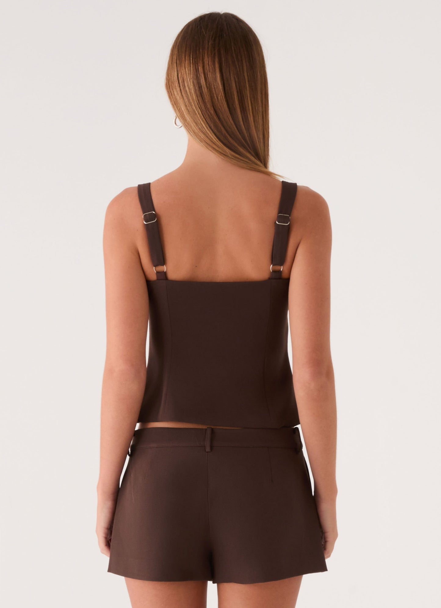 Autrey Suiting Top - Chocolate