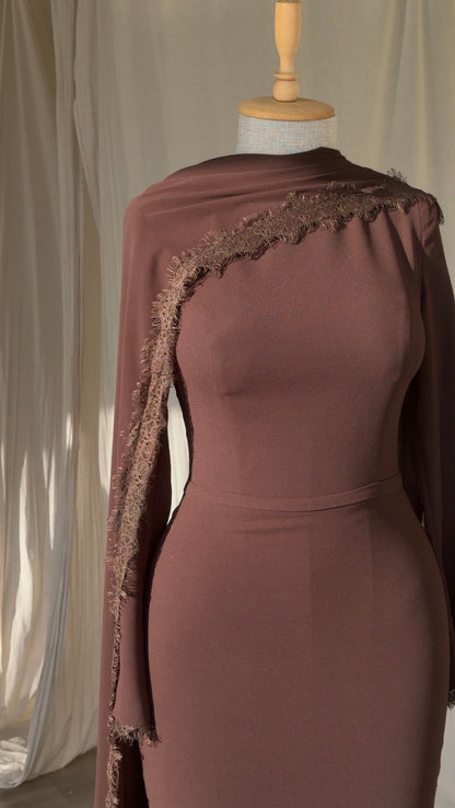 The Lamera dress brown