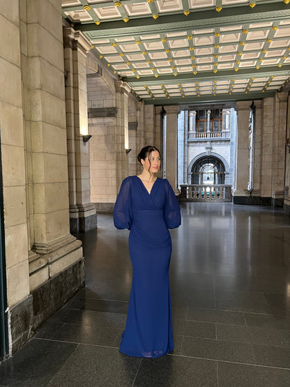 The Sevda dress navy blue