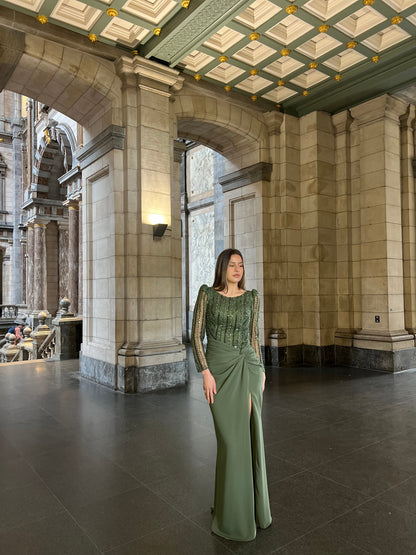 The Anna dress khaki