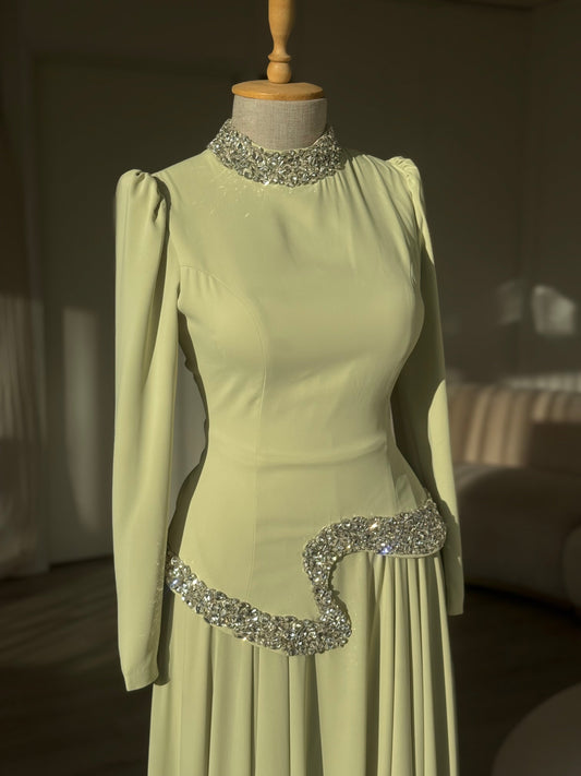 The Daisy dress lime