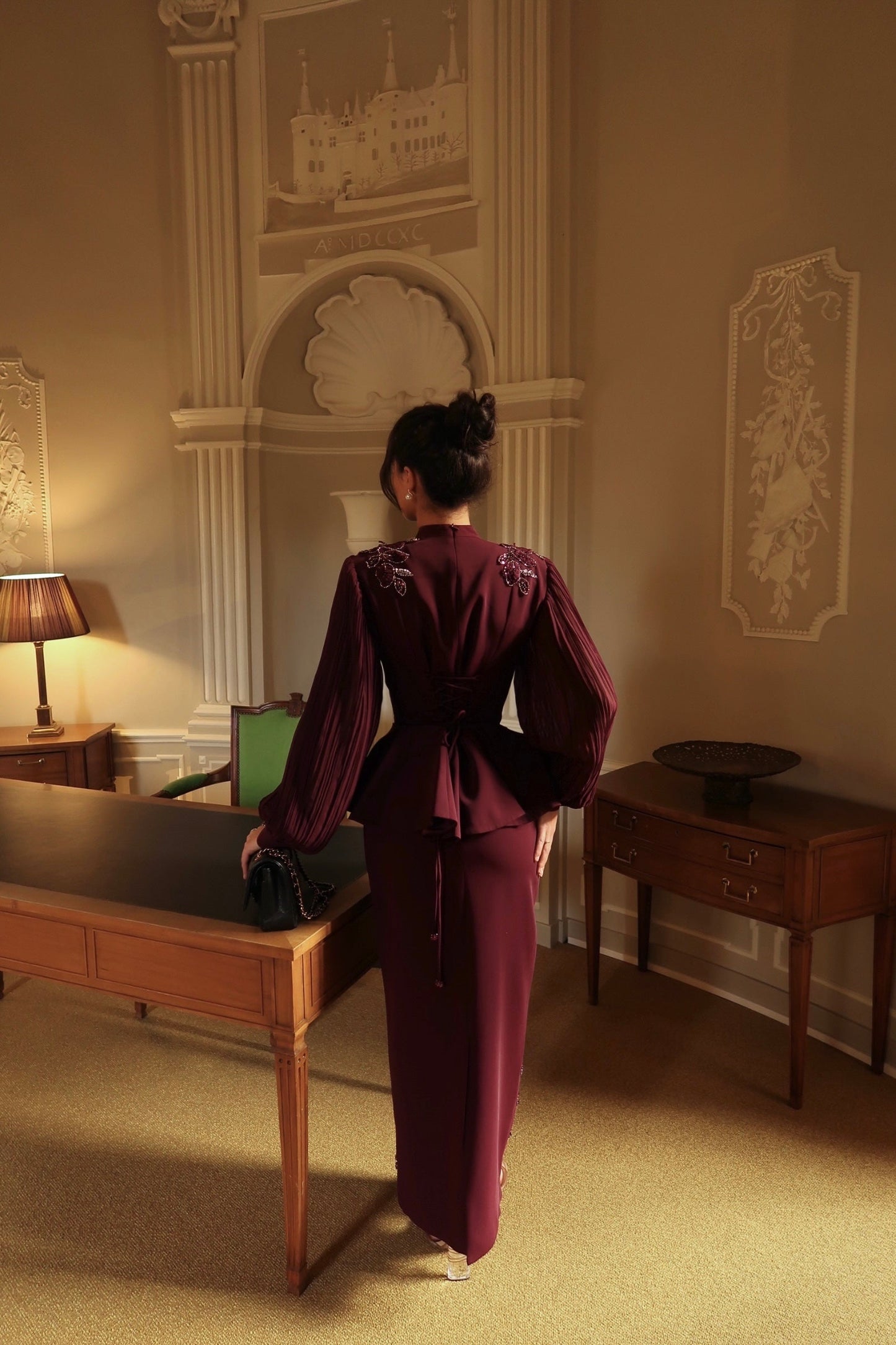 The Leonora suit plum