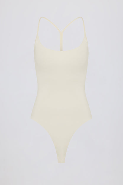 Cut-Out Bodysuit in Oat