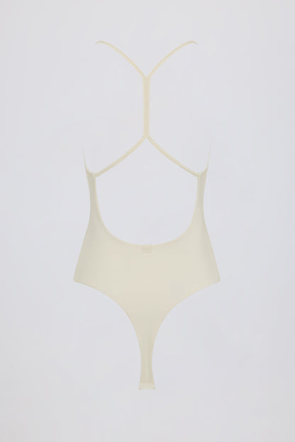 Cut-Out Bodysuit in Oat