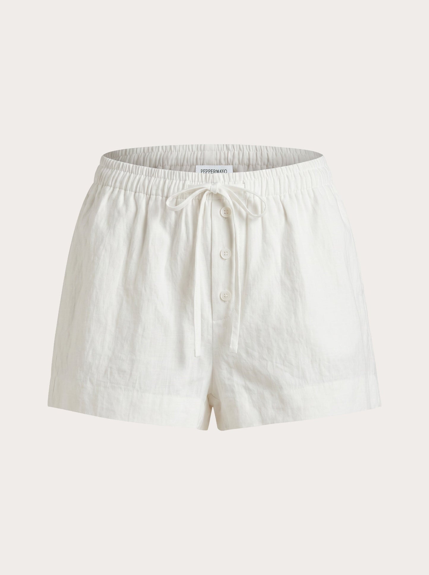 Belza Linen Shorts - White