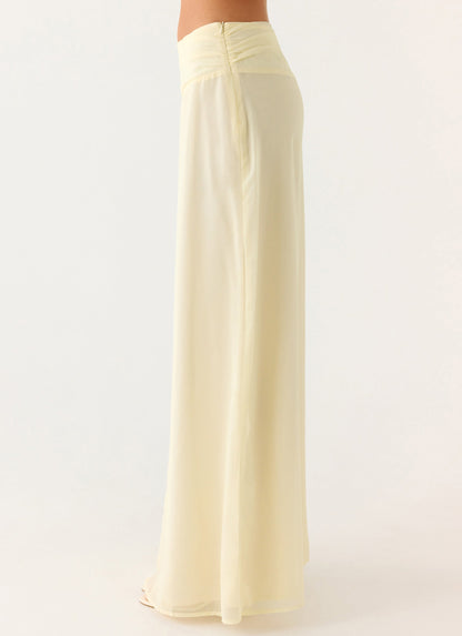 Blushing Bloom Maxi Skirt - Violet Blossom