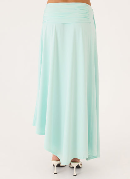 Briege Maxi Skirt - Aqua