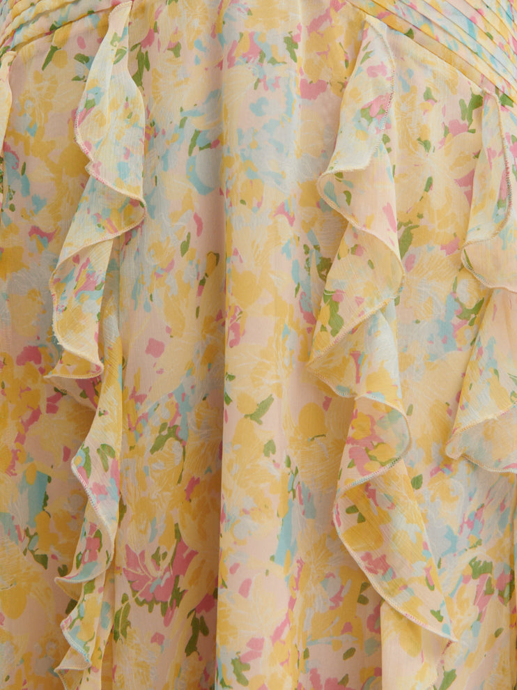 Brielle Maxi Dress - Multi Abstract Print