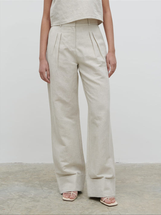 Bryony Linen Trousers - Natural