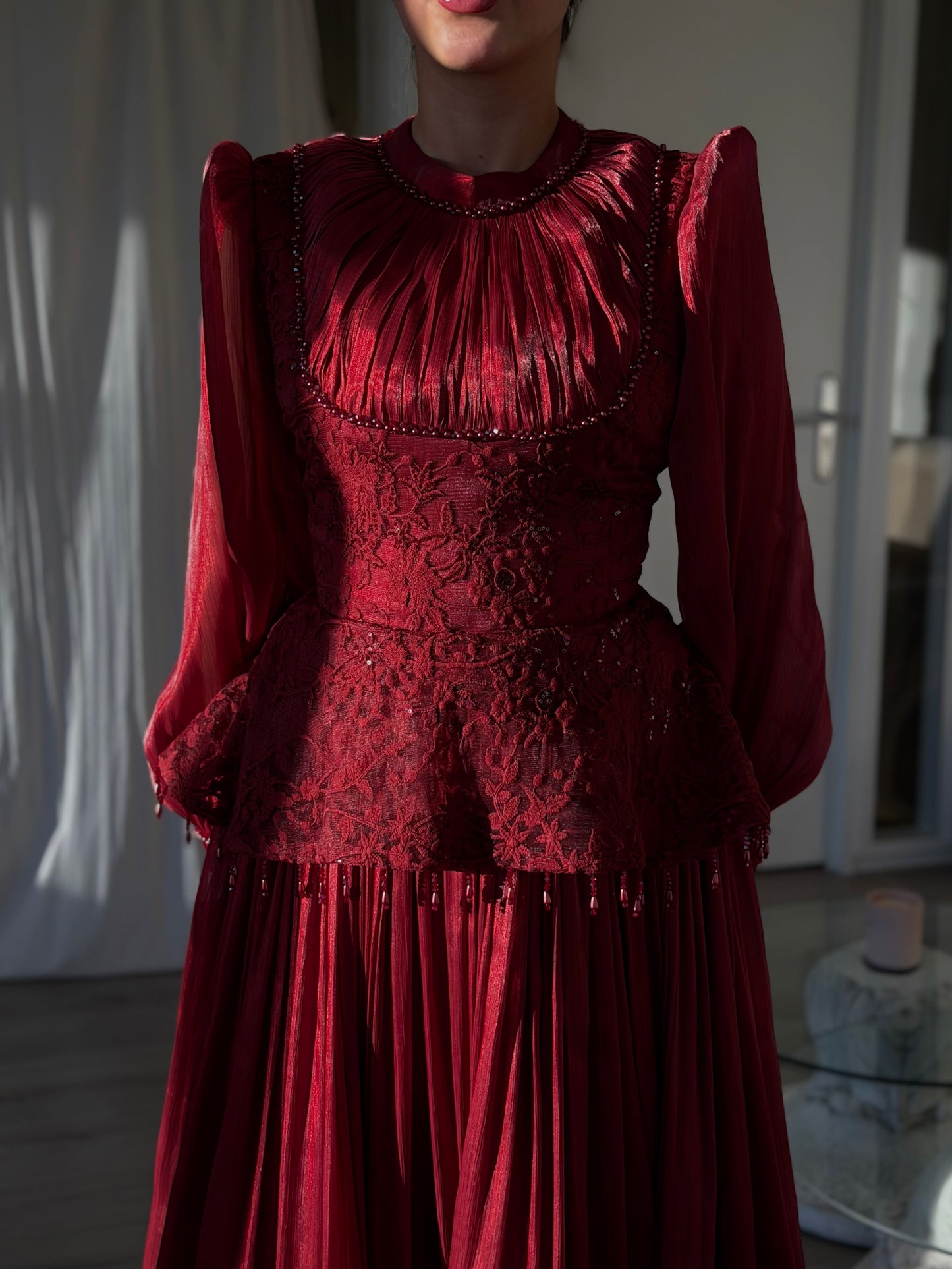The Diora dress wine