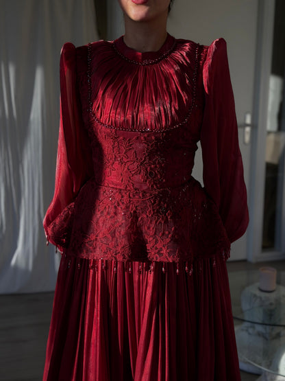 The Diora dress wine