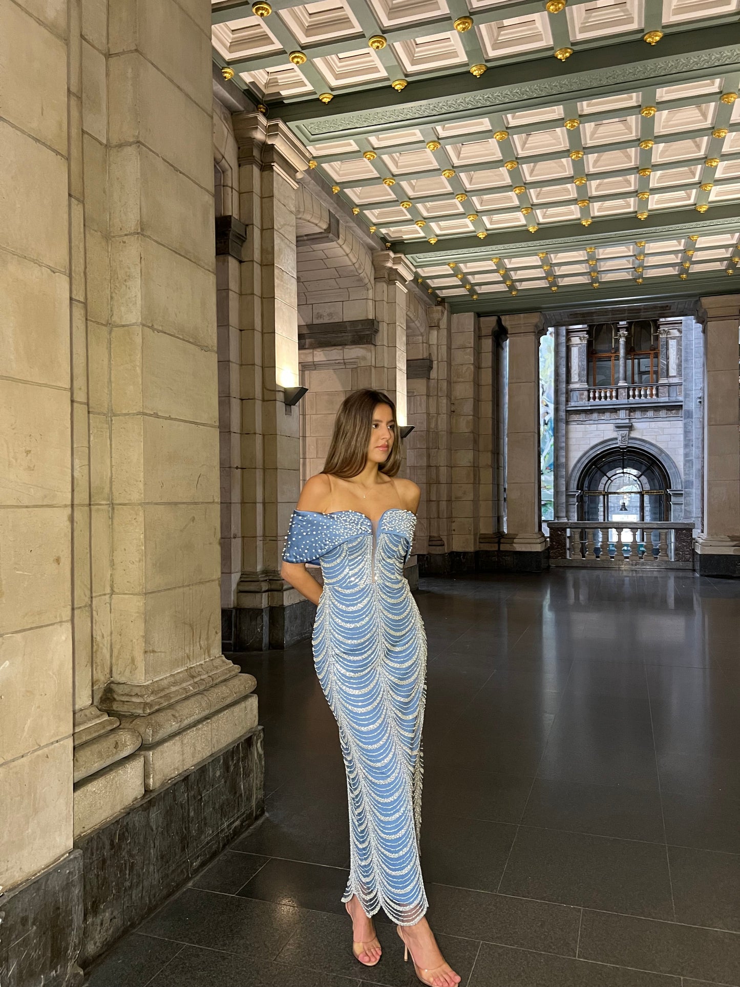 The Senne dress blue