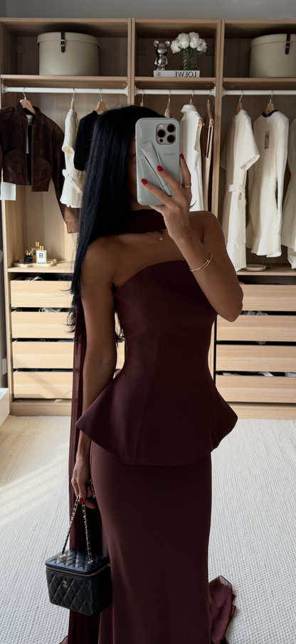 The Venora dress brown