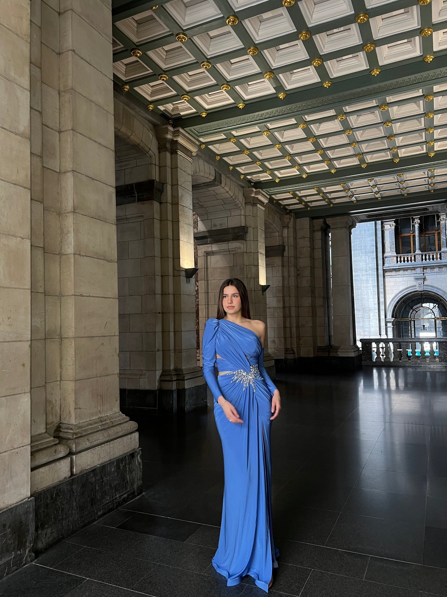 The Melissa dress blue