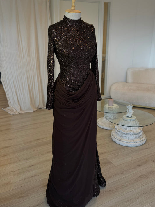 The Gamze dress brown