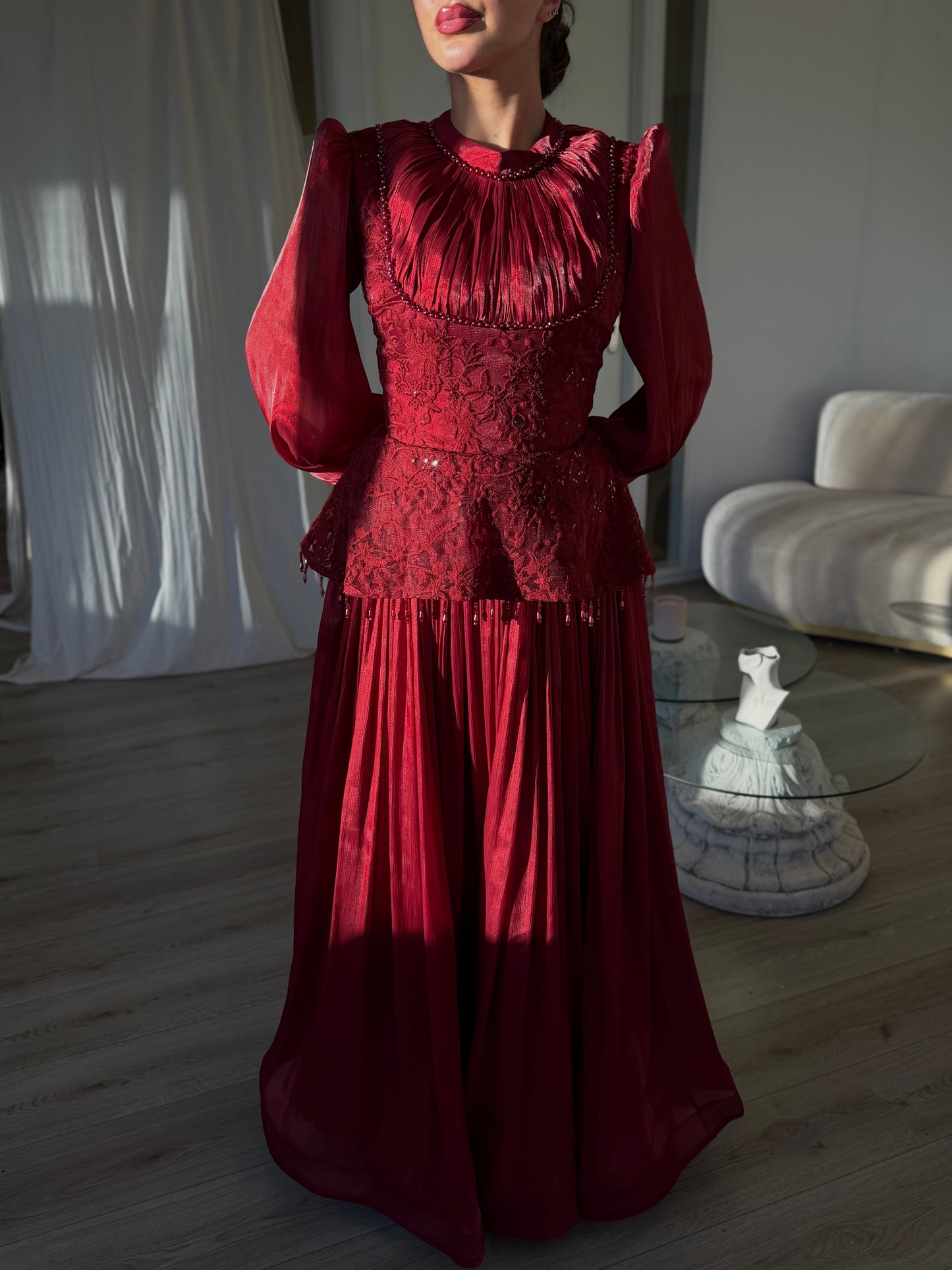 The Diora dress wine