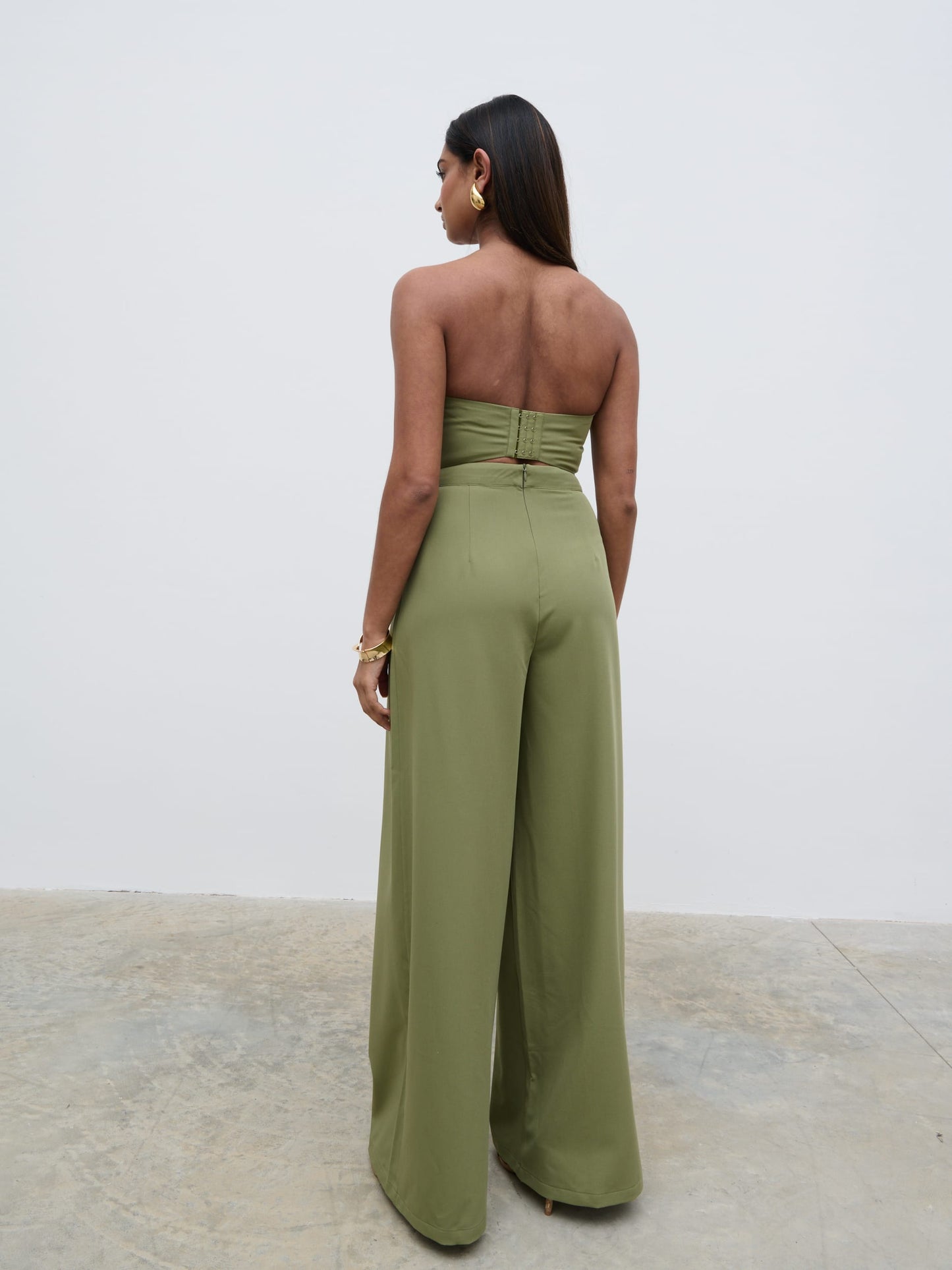 Campbell Bandeau Jumpsuit - Olive