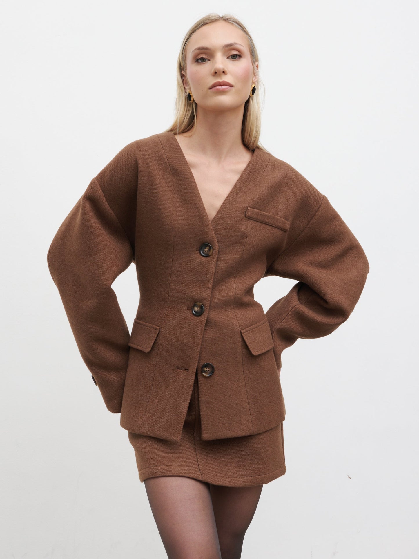 Colby Mini Skirt - Brown