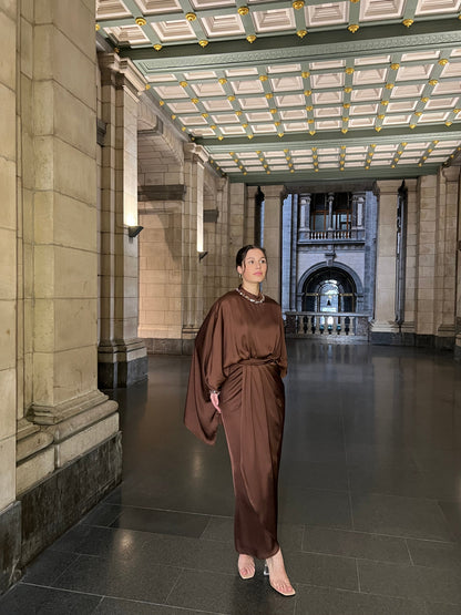 The Doa dress brown