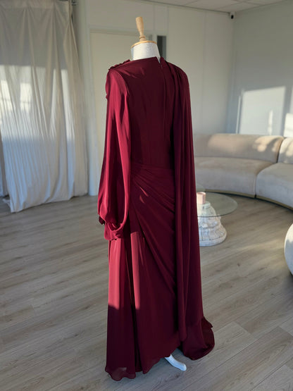 The Zehra dress burgundy