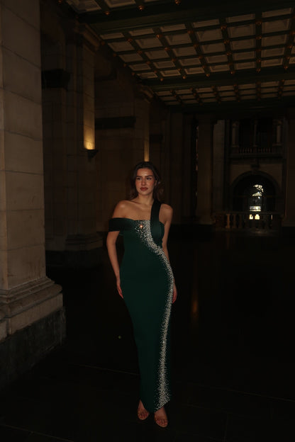 The Leya dress green