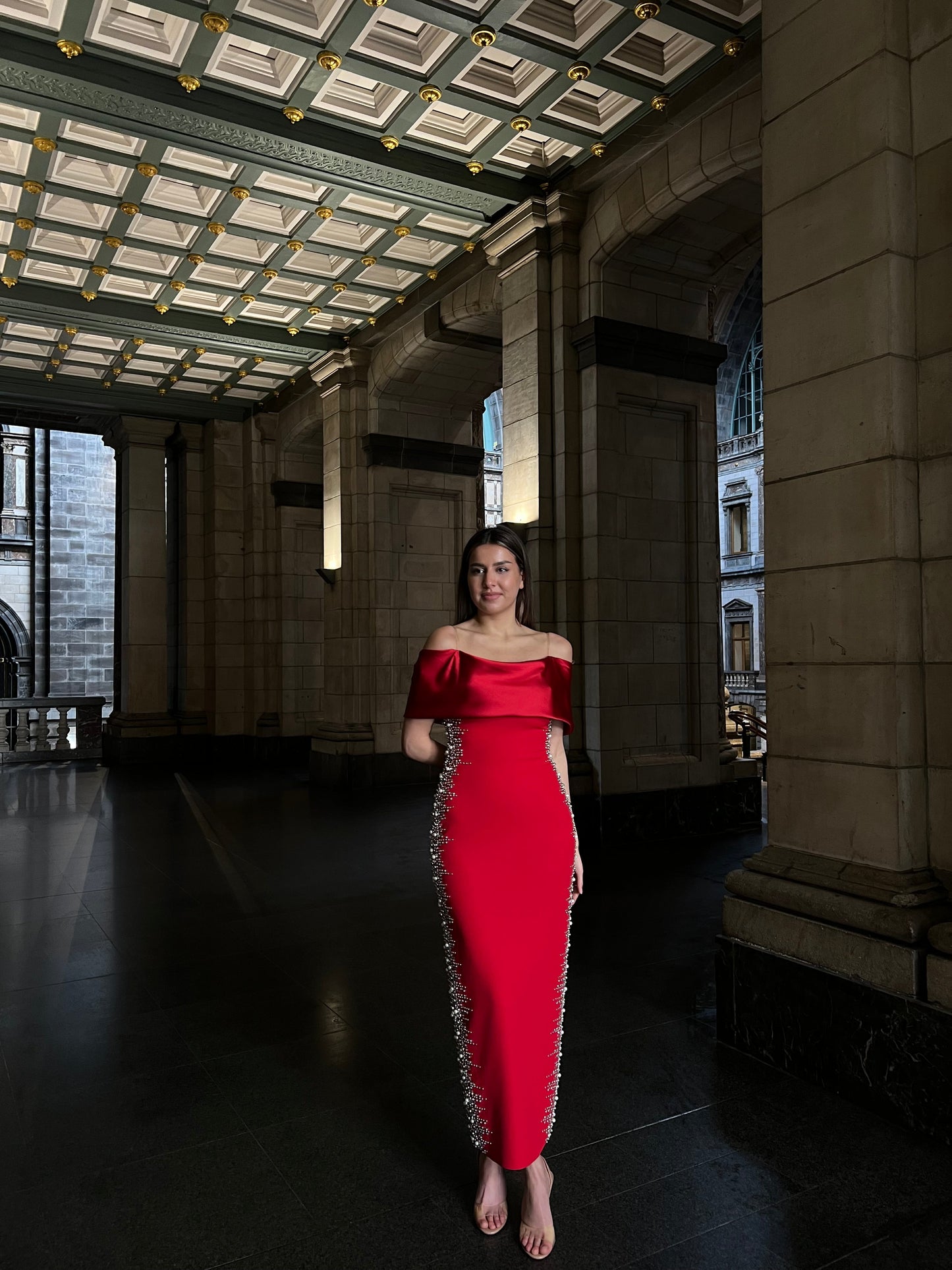 The Meral dress red