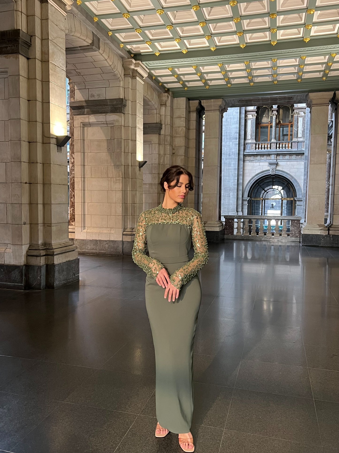 The Darla dress khaki