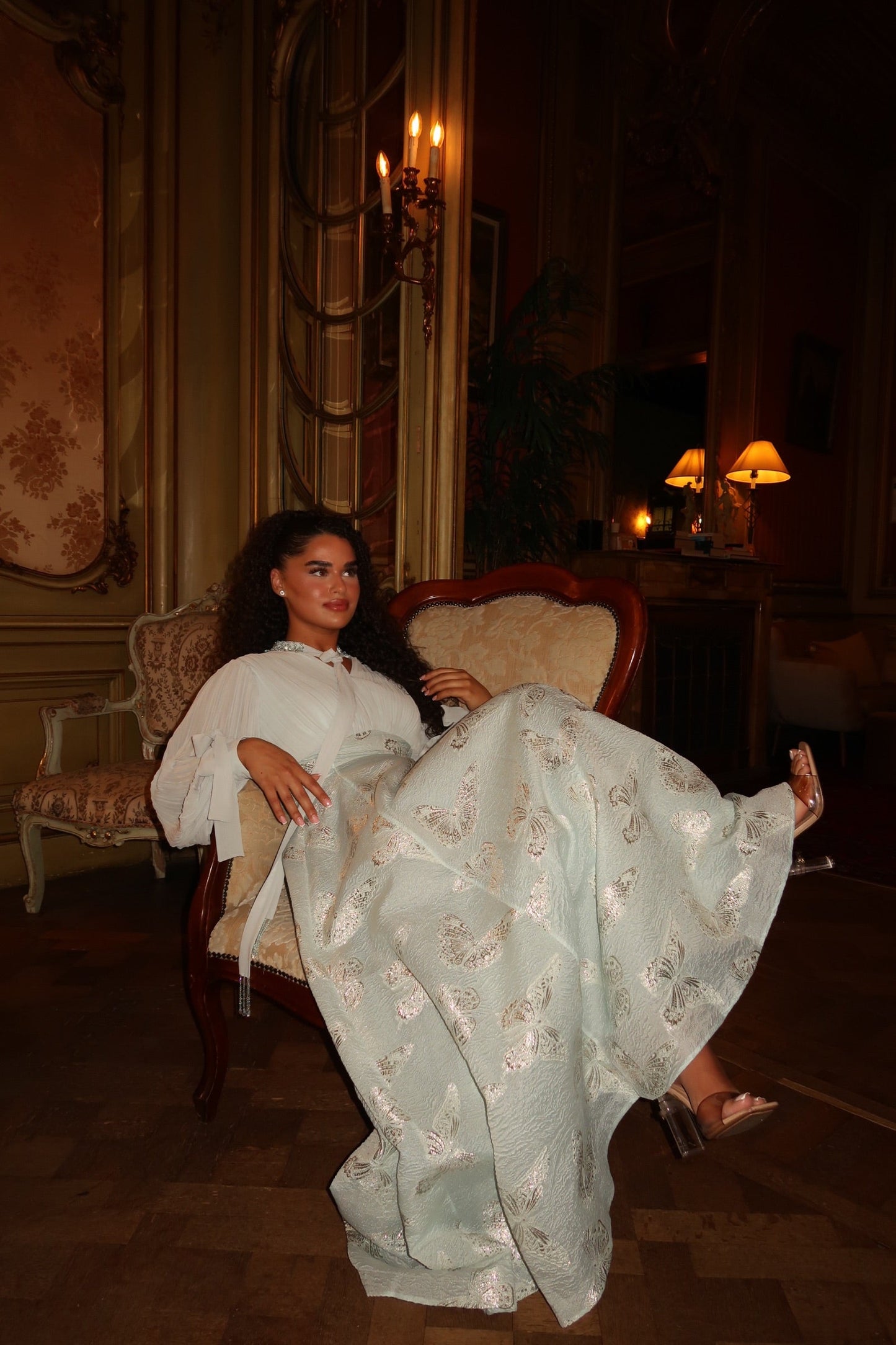 The Flora dress baby blue
