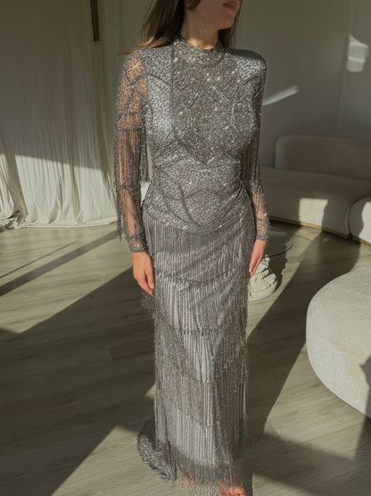 The Olena dress grey