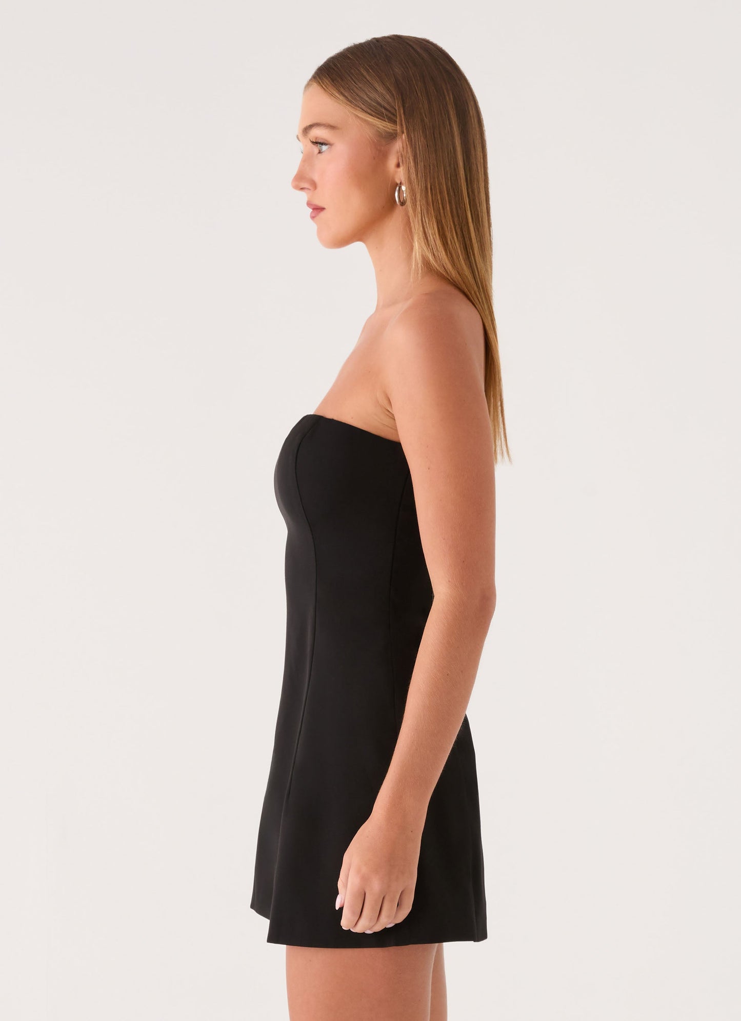 Della Strapless Mini Dress - Black