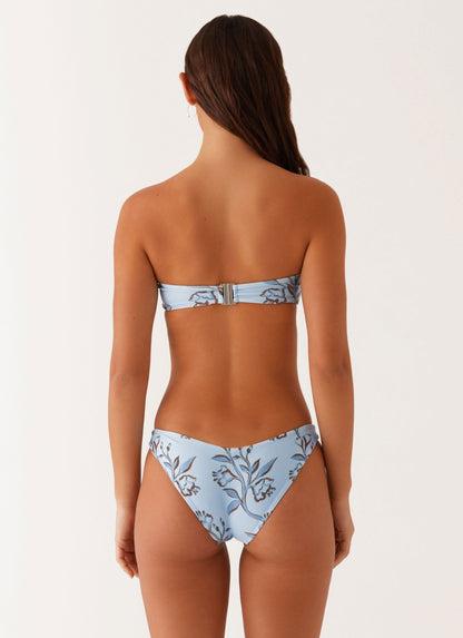 Delta Bikini Bottoms - Blue Floral Print