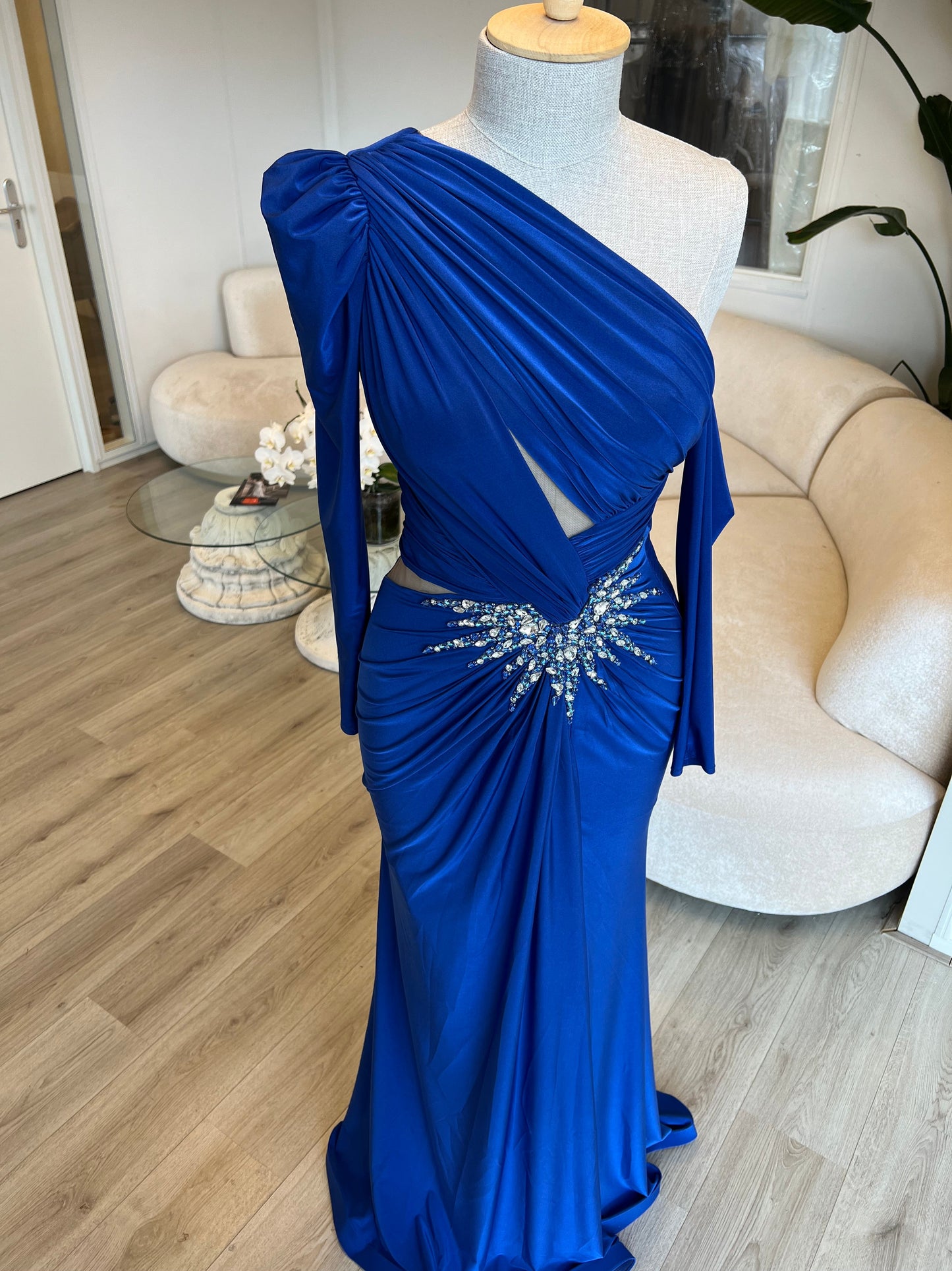 The Melissa dress blue