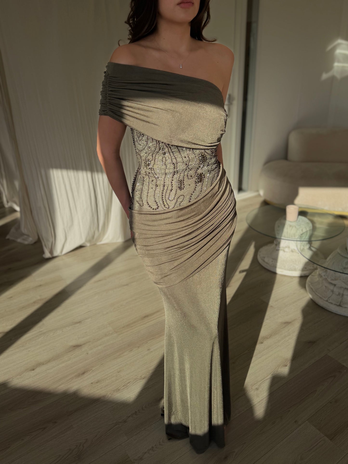 The Lirena dress green