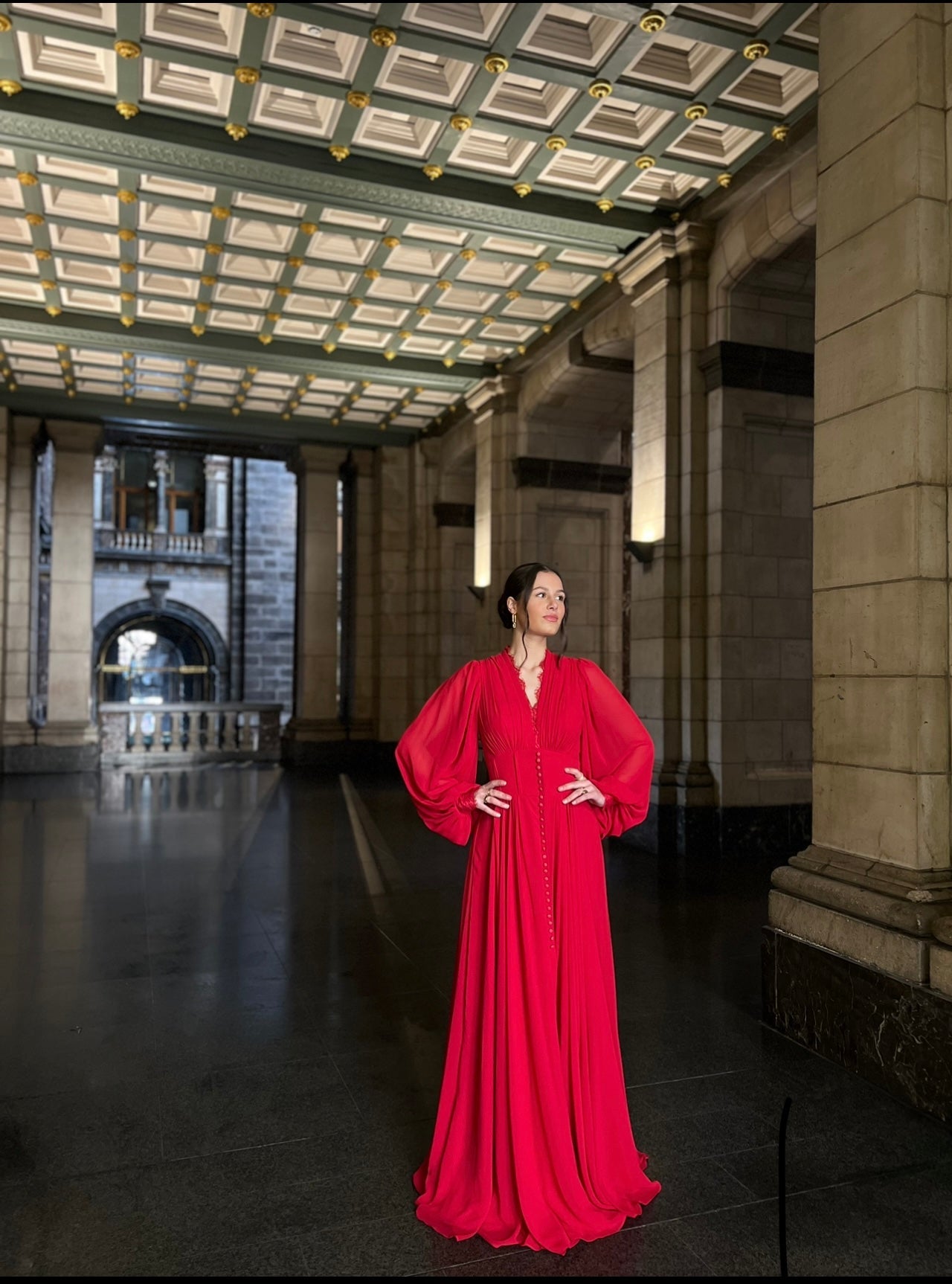 The Hera dress red