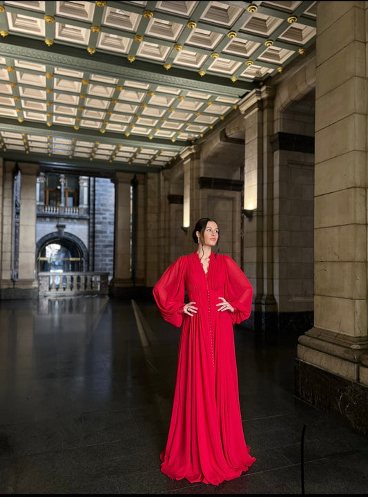 The Hera dress red
