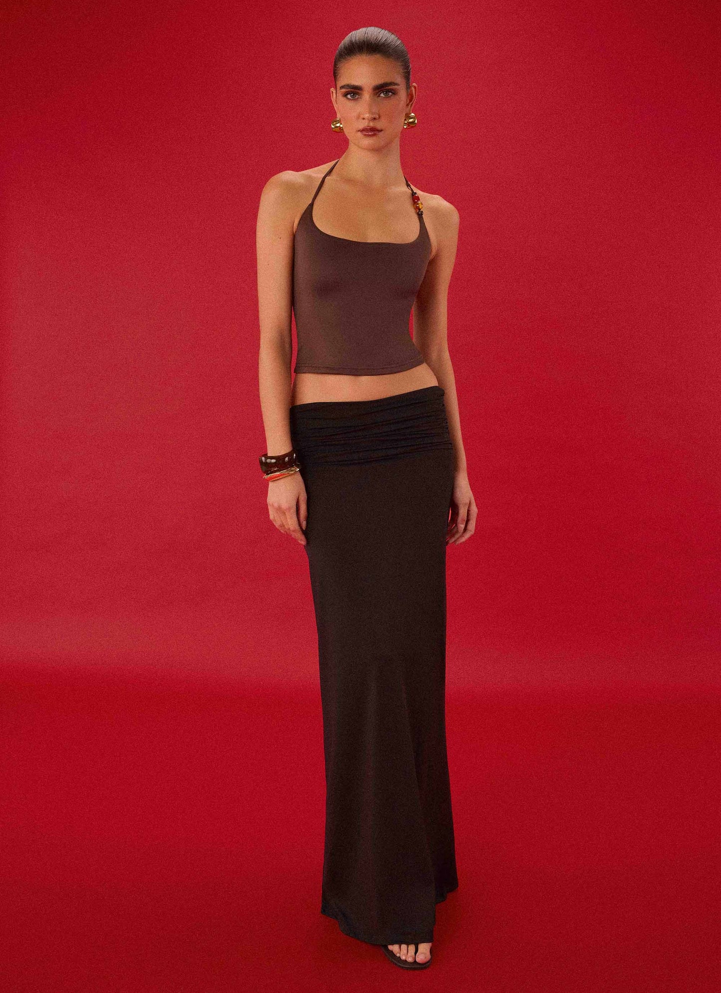 Elisabetta Maxi Skirt - Black