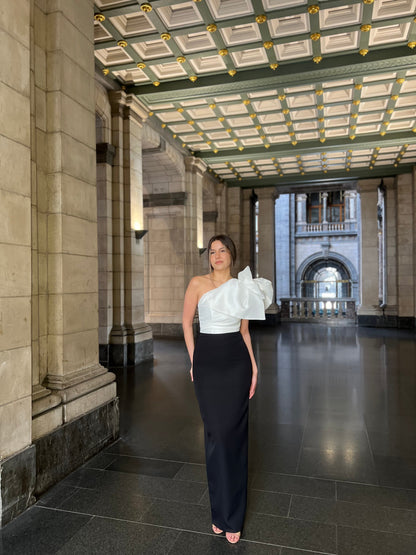 The Celine dress black & white