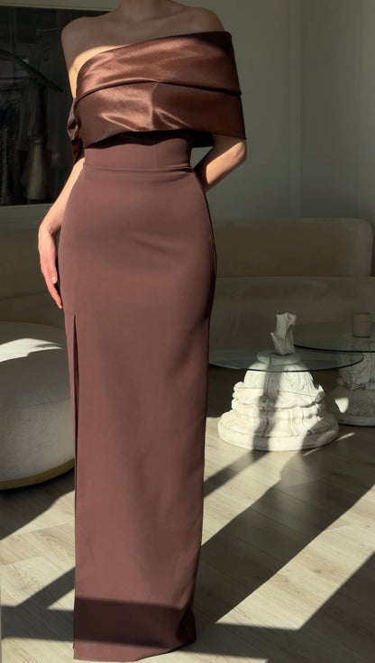 The Dilara dress brown