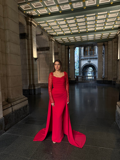 The Asena dress red