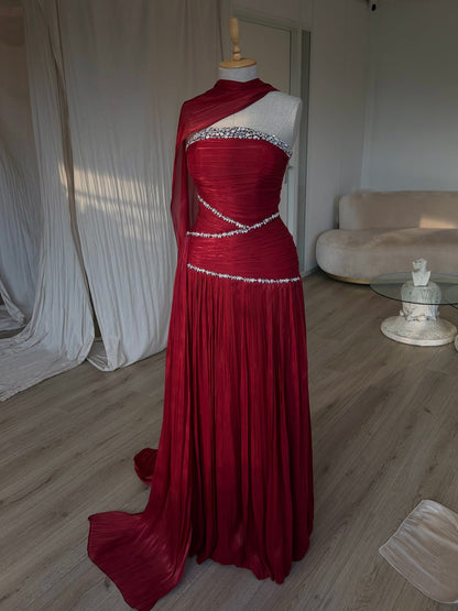 The Alia dress red