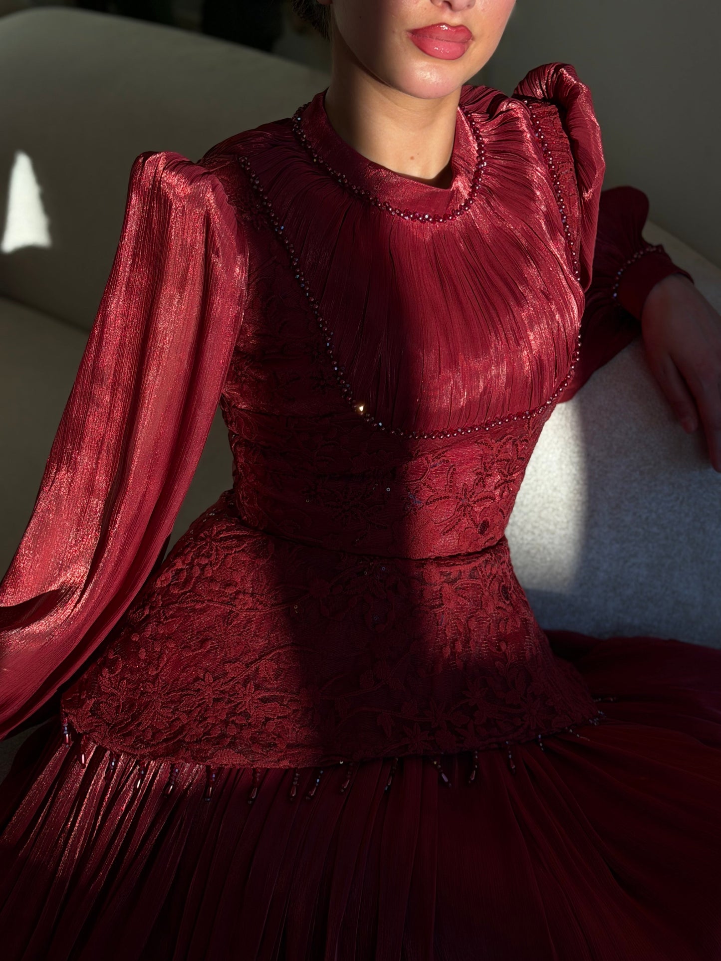 The Diora dress wine