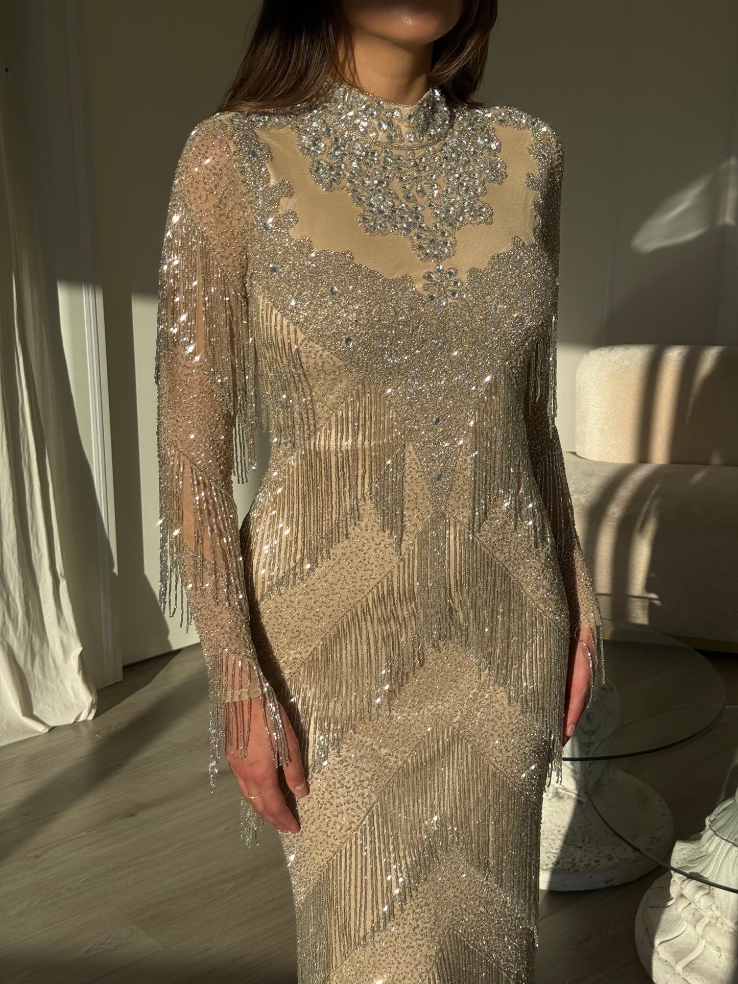 The Selina dress beige