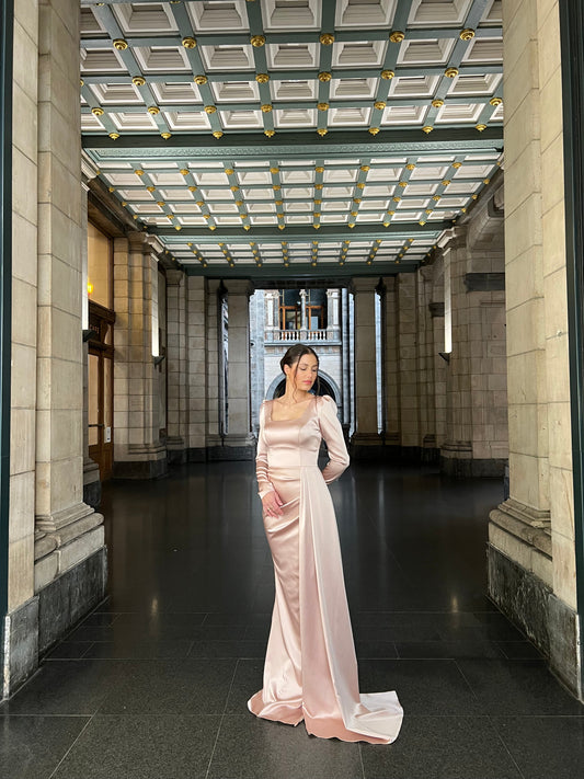 The Melina dress soft pink