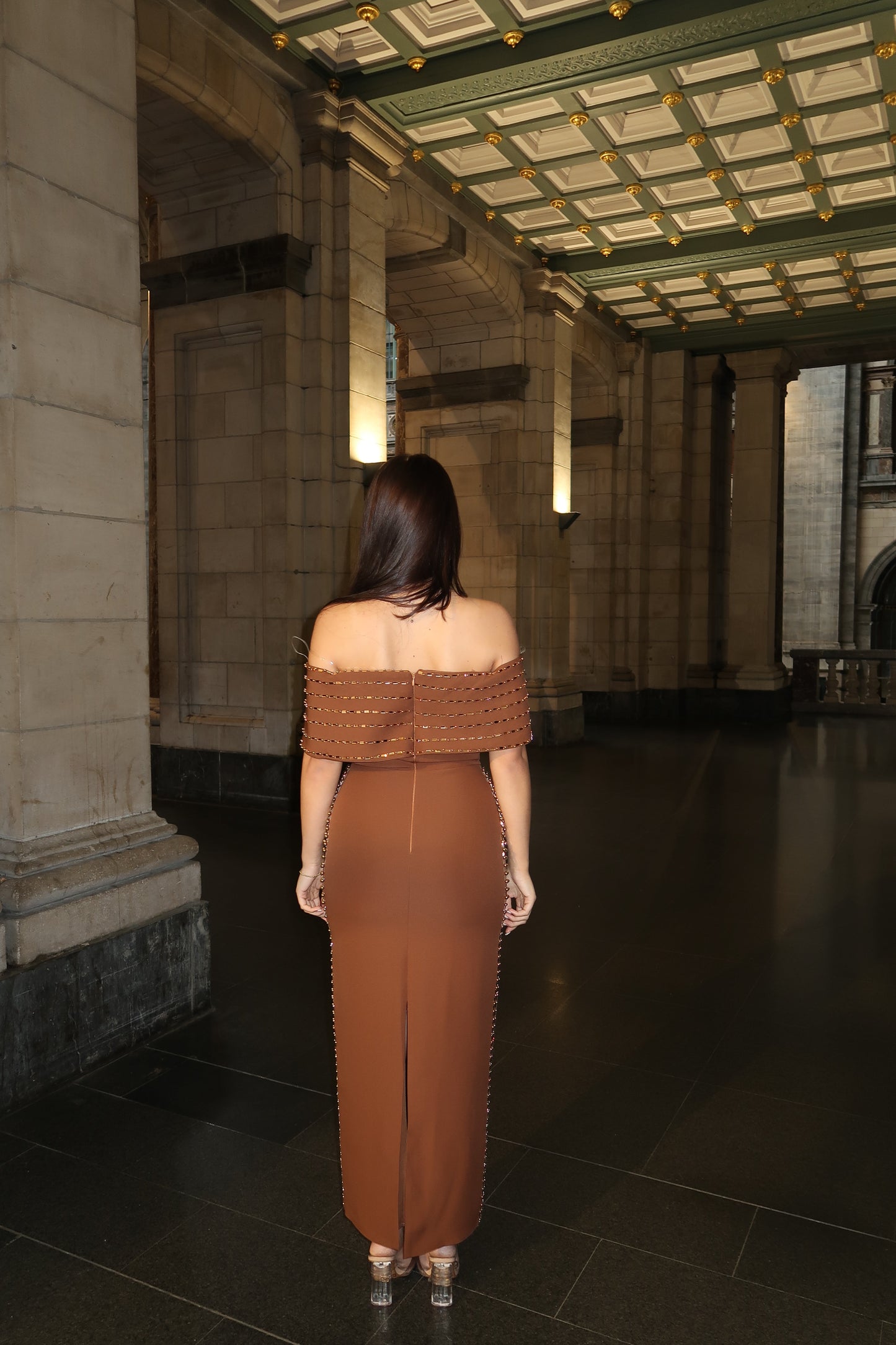 The Liva dress brown