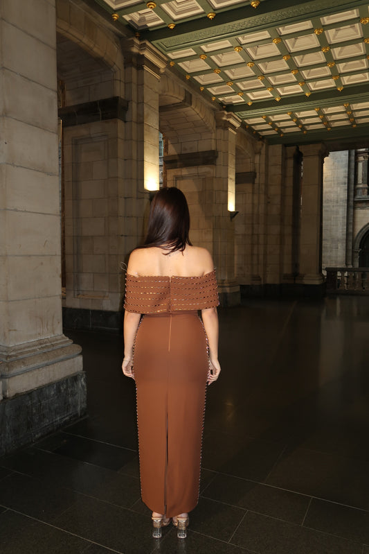 The Liva dress brown