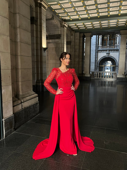 The Zara dress red