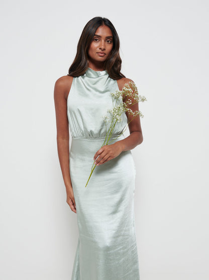 Farrah Maxi Bridesmaid Dress - Matte Sage