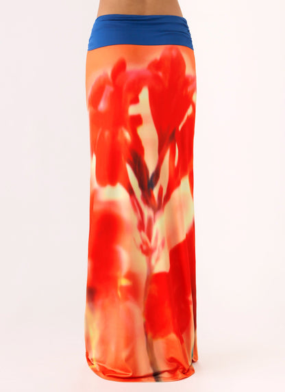 Fraser Maxi Skirt - Sunburnt Petal