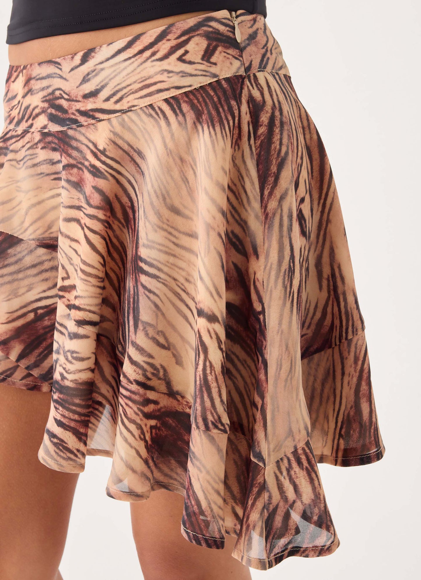 Gehrie Mini Skirt - Golden Tiger
