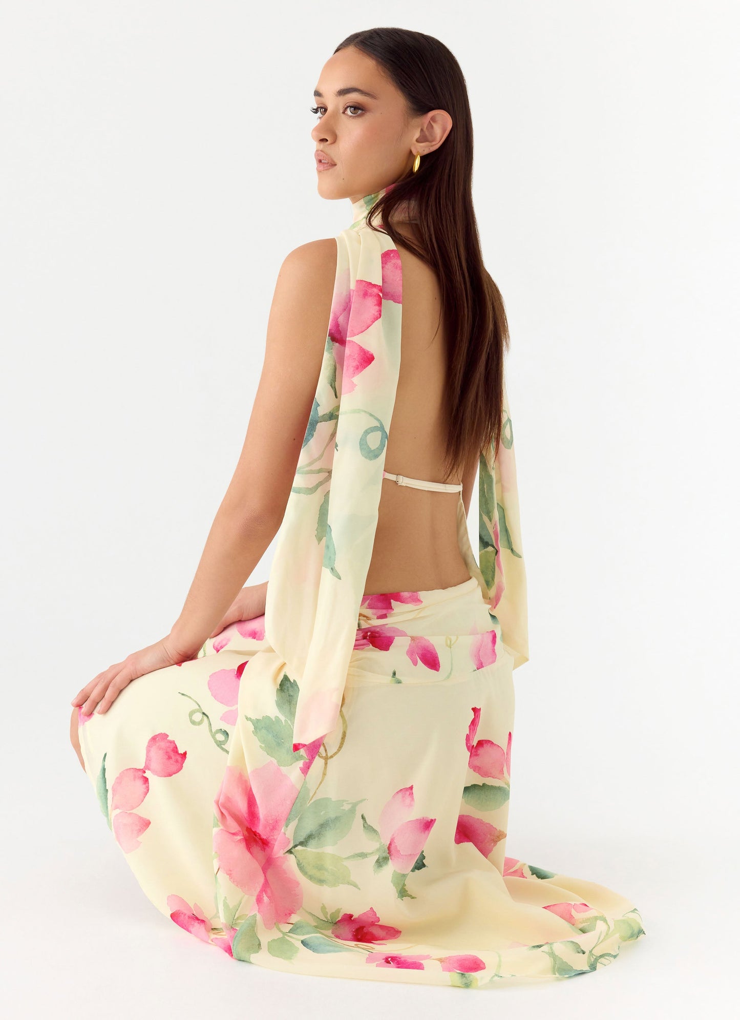 Get Me Halter Backless Top - Lemon Soleil